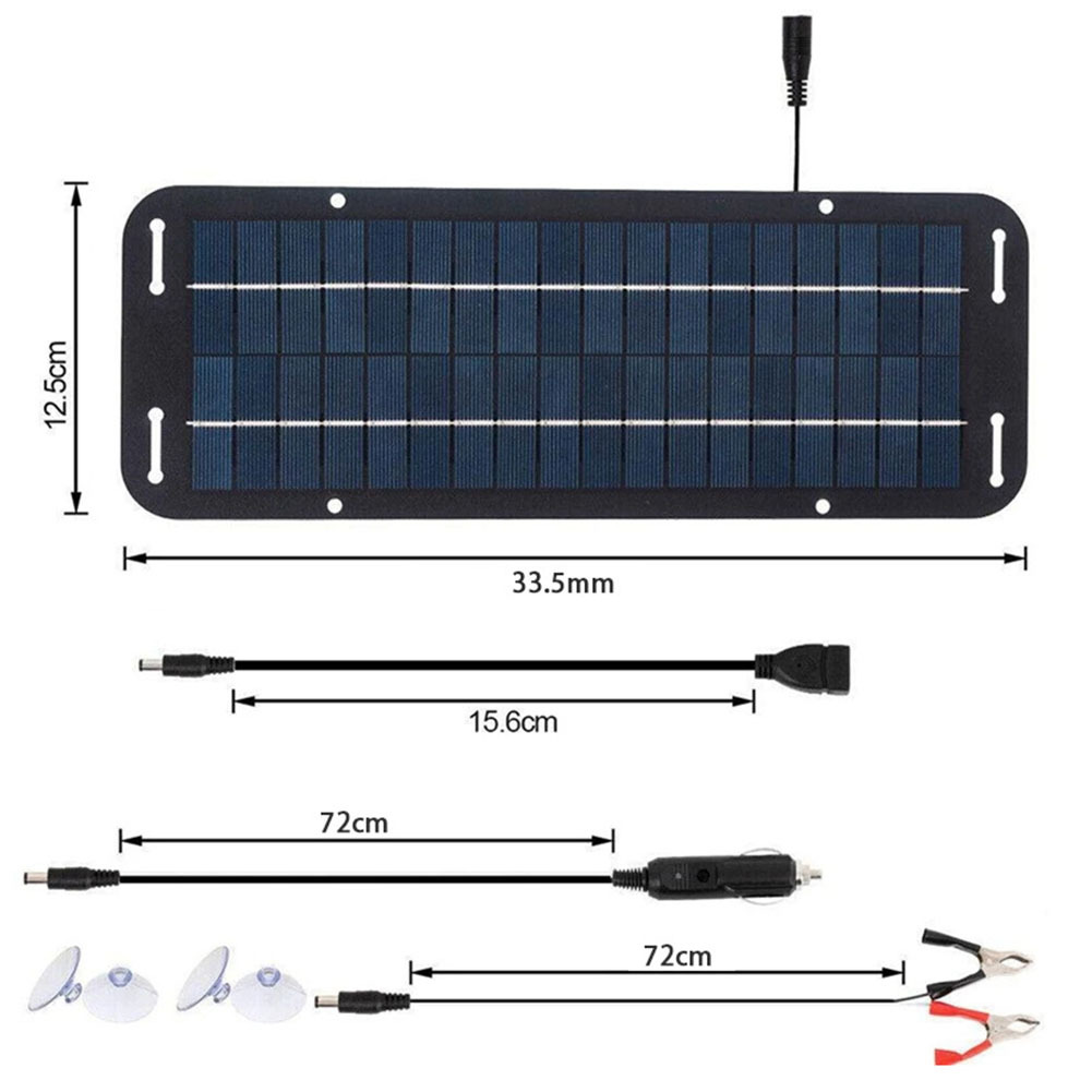 12V Monocrystalline Solar Pane - Portable Ev Charger recension och pris