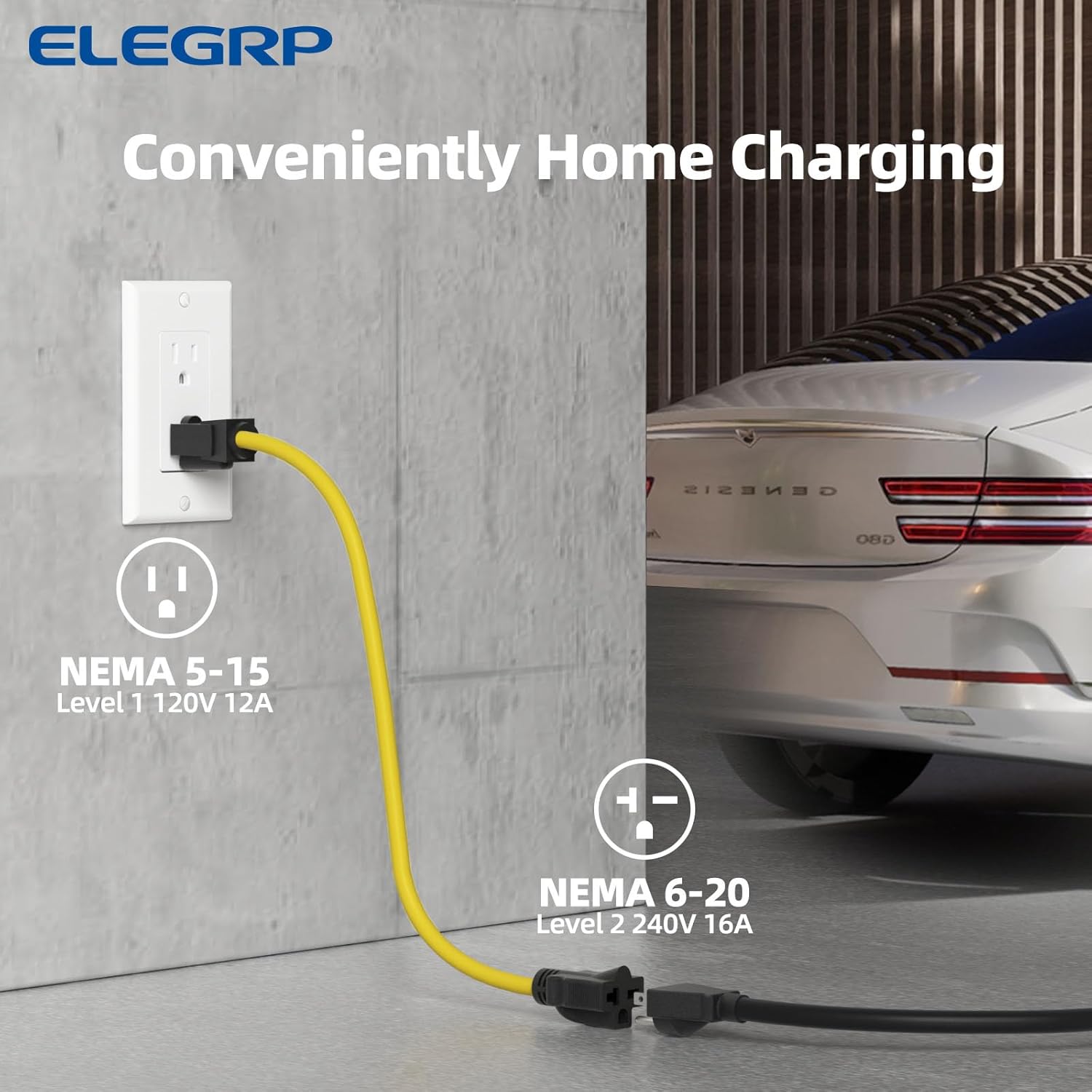ELEGRP J1772 Ac Fast EV Car Ch - Portable Ev Charger recension och pris
