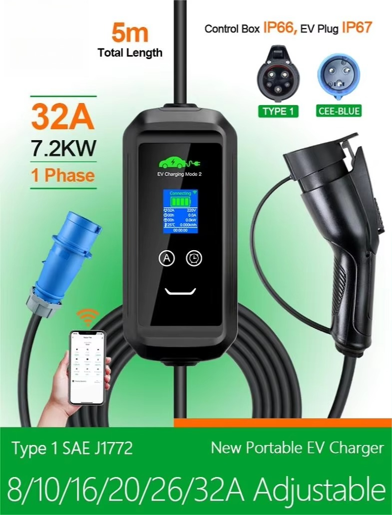 Custom USA AC Portable EV Char - Portable Ev Charger recension och pris